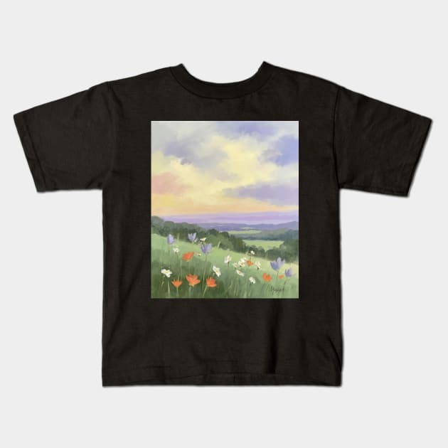 Serene - Sky Kids T-Shirt by AnimeVision